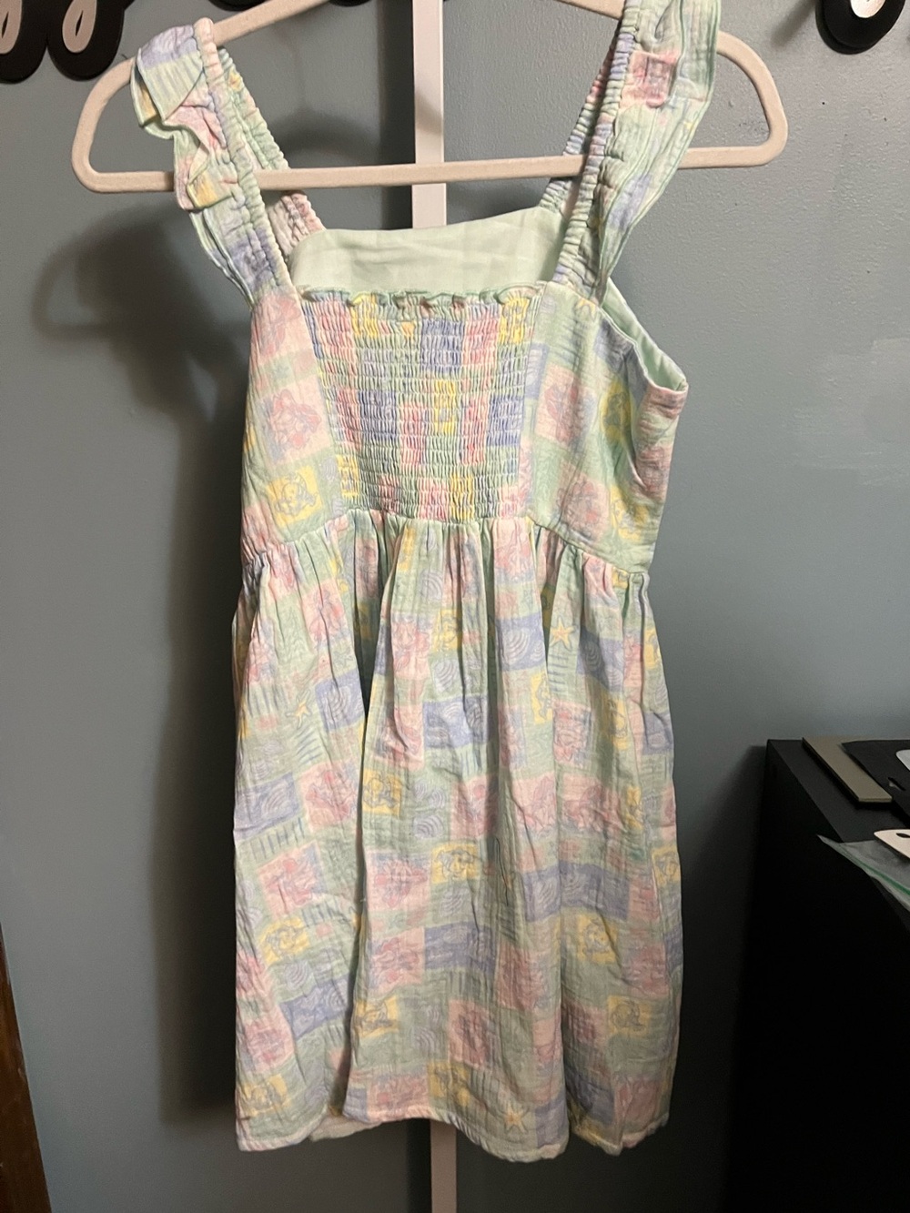 Disney Little Mermaid Pastel Tank Smocked Sun Dress NWT - Picture 4 of 4